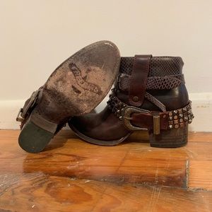 Freebird Brown Ankle Boots